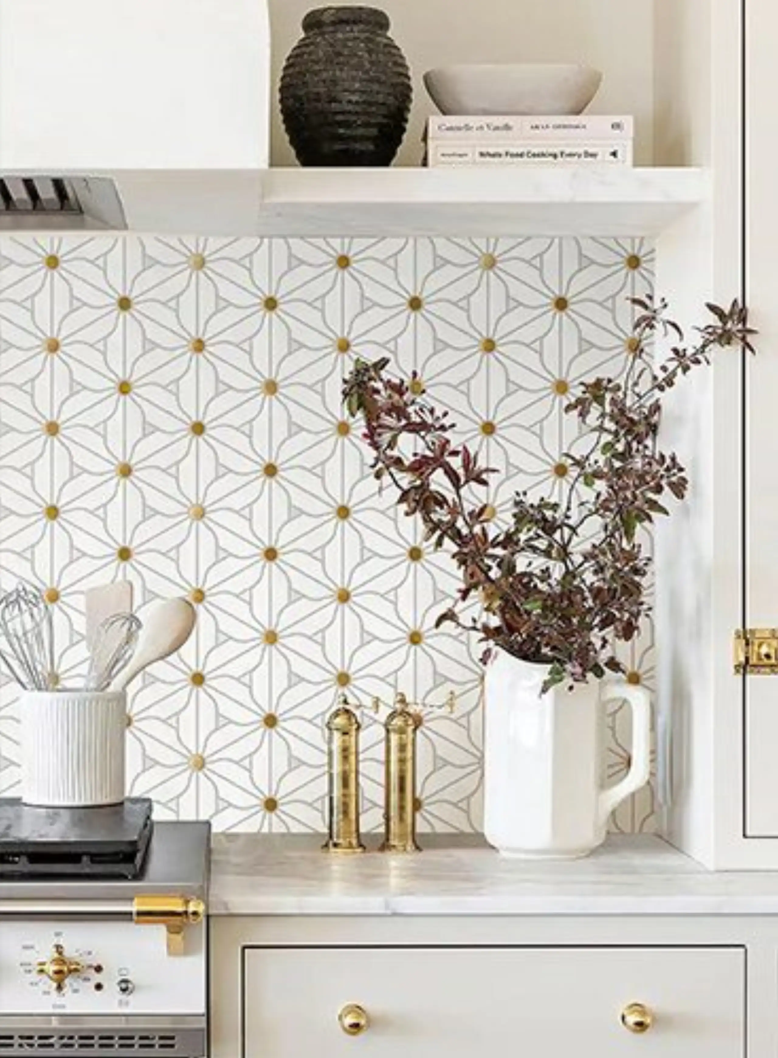 nova dolomite brass marble mosaic22