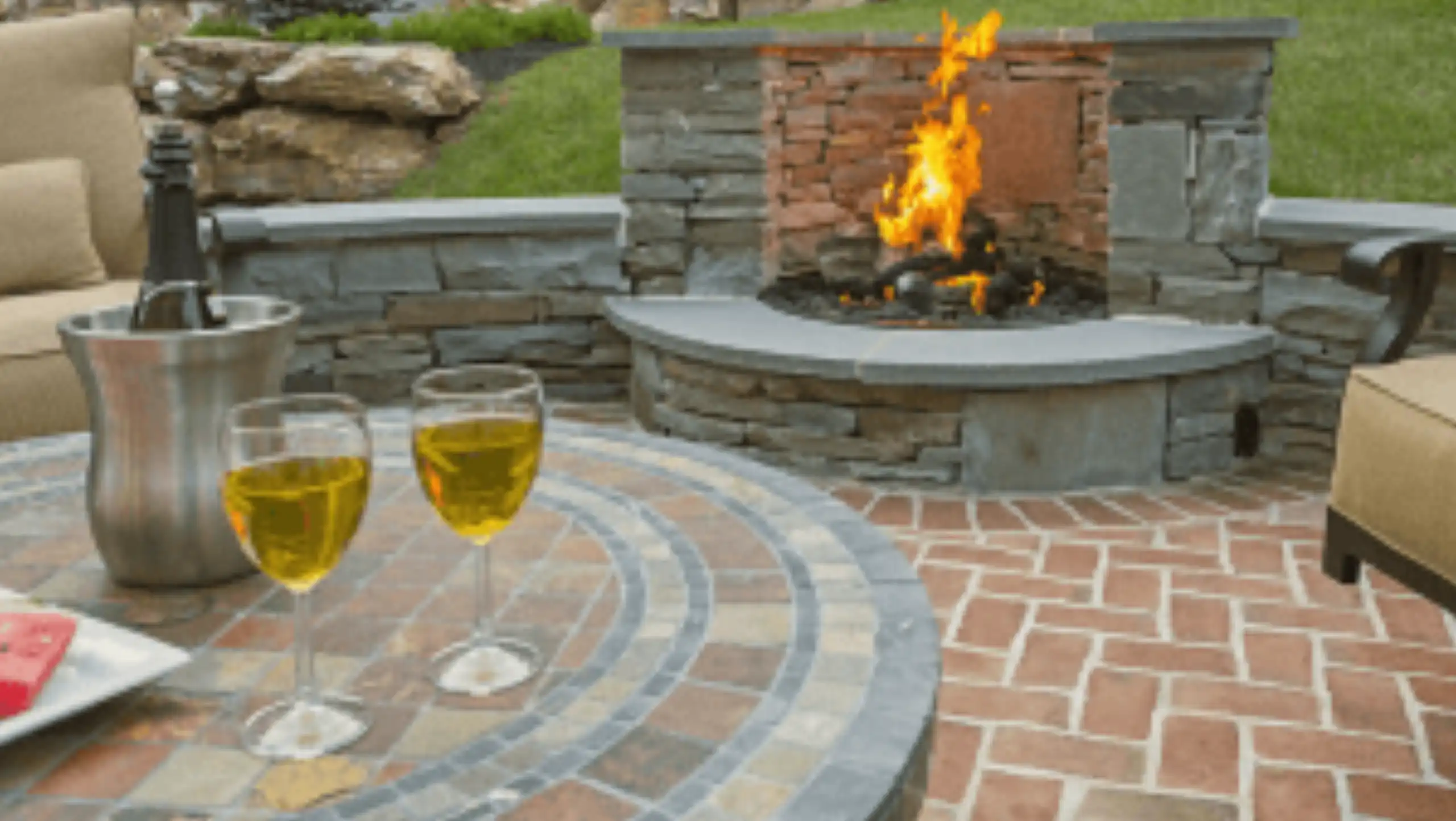 Custom Built Outdoor Fireplace Custom Built Outdoor Fireplace