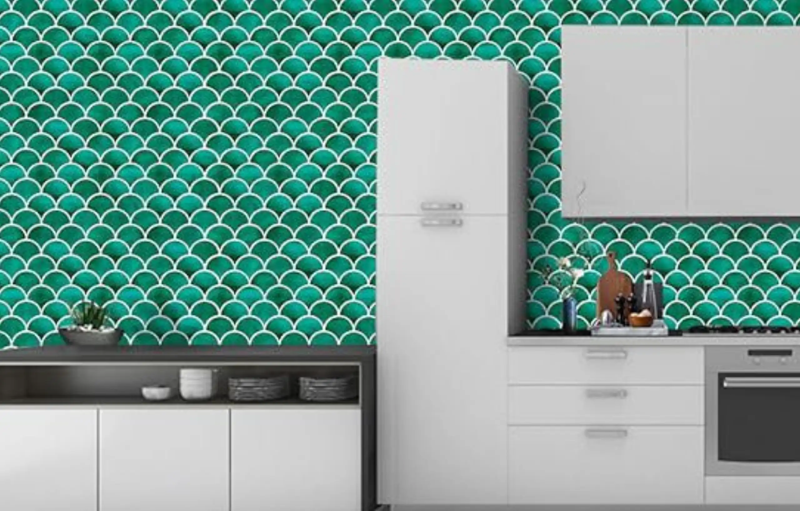 Fish Scale Marble Mosaic Tile10