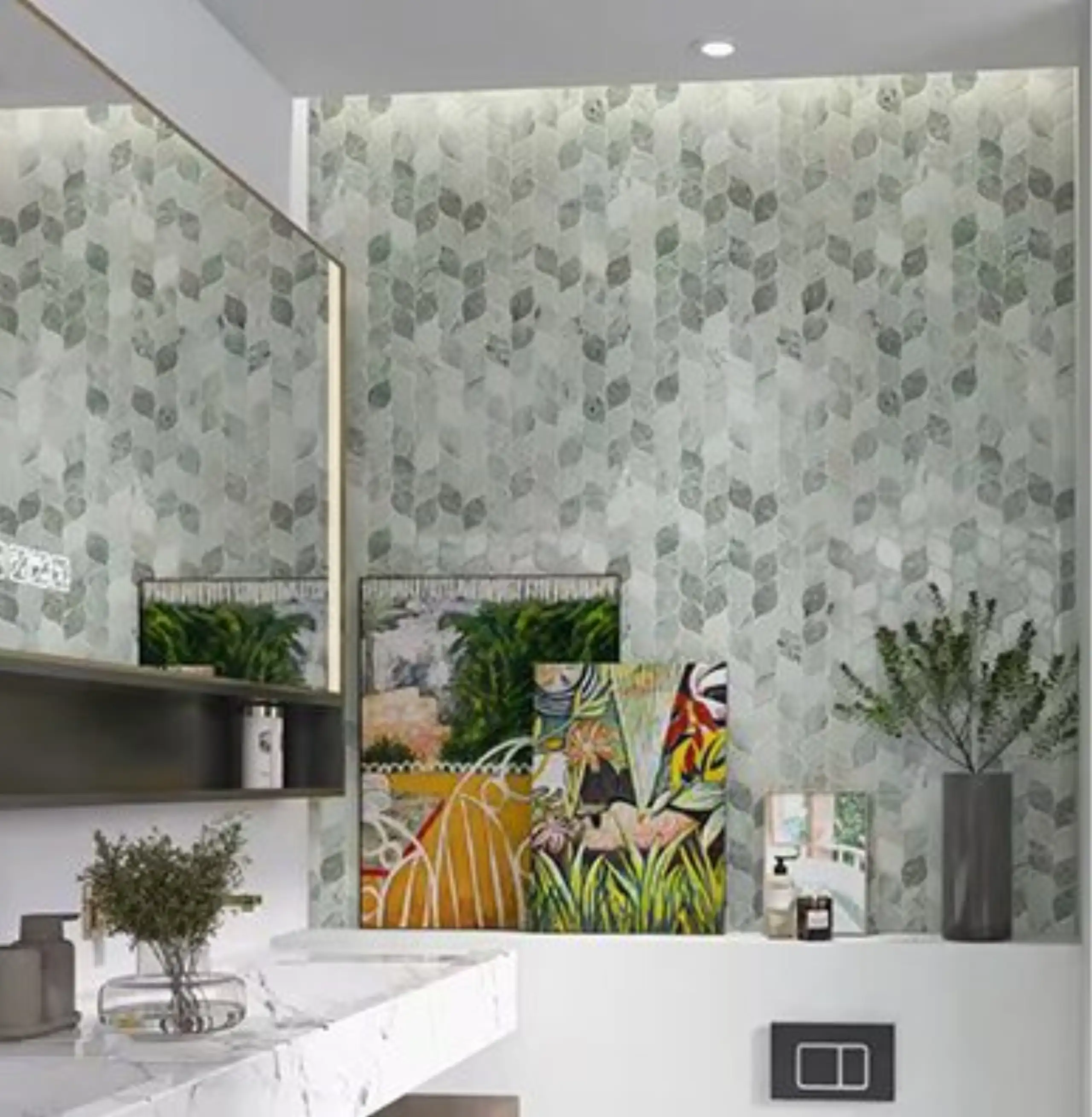 Green Marble Mosaic Tile1