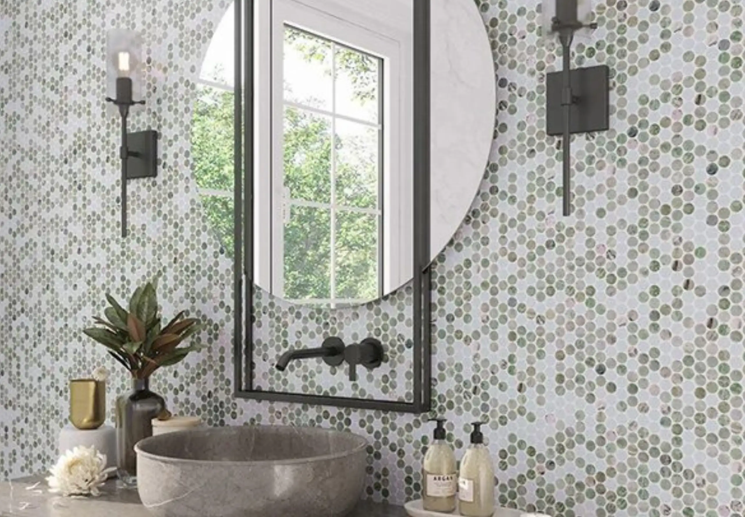 Green Marble Mosaic Tile5