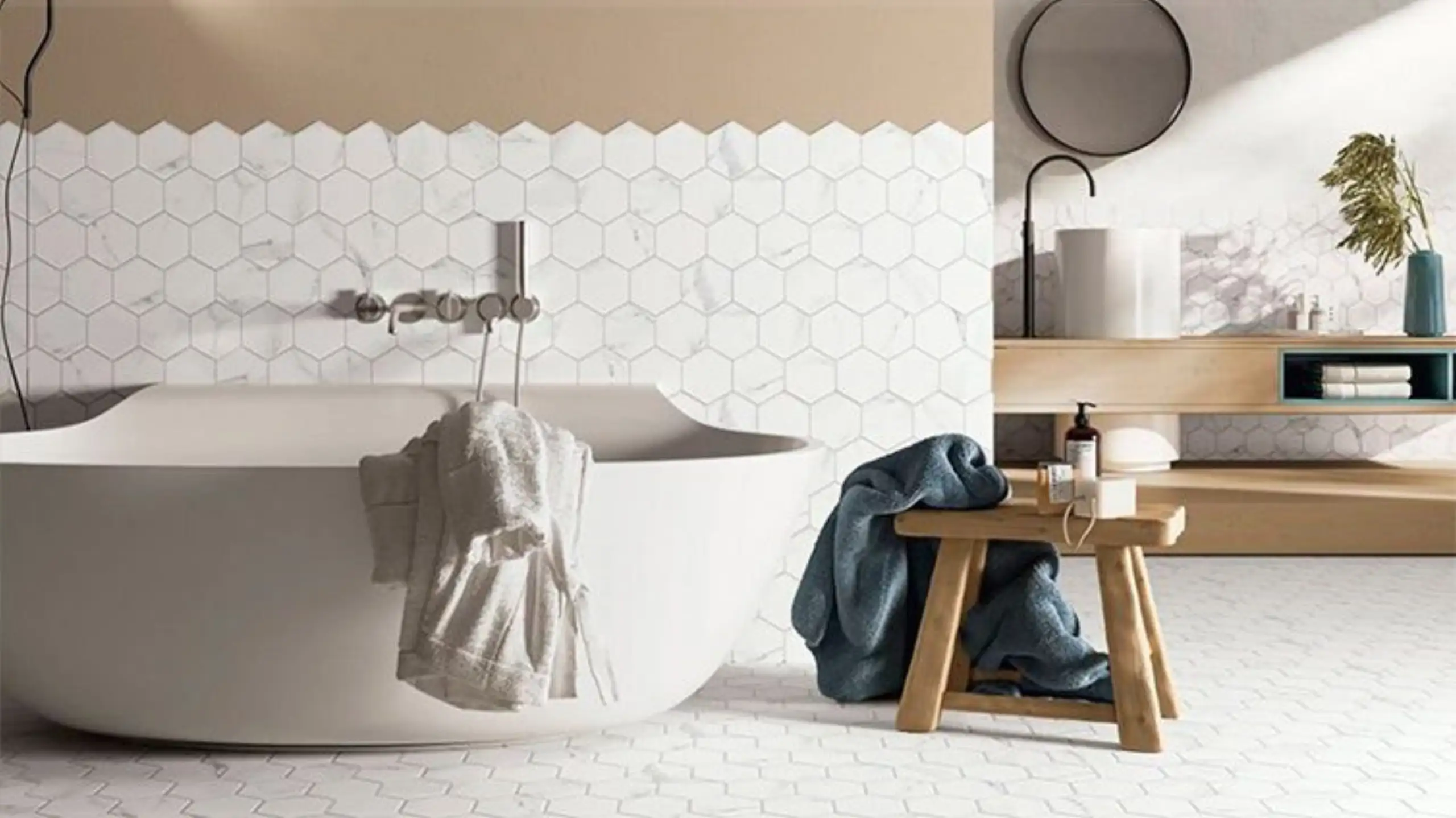 Hexagon Marble Tiles3