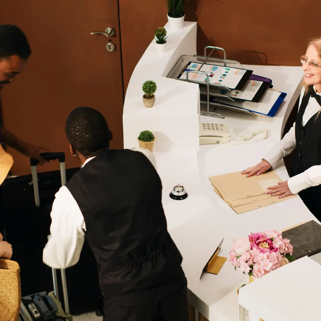 Marble reception desk (1)