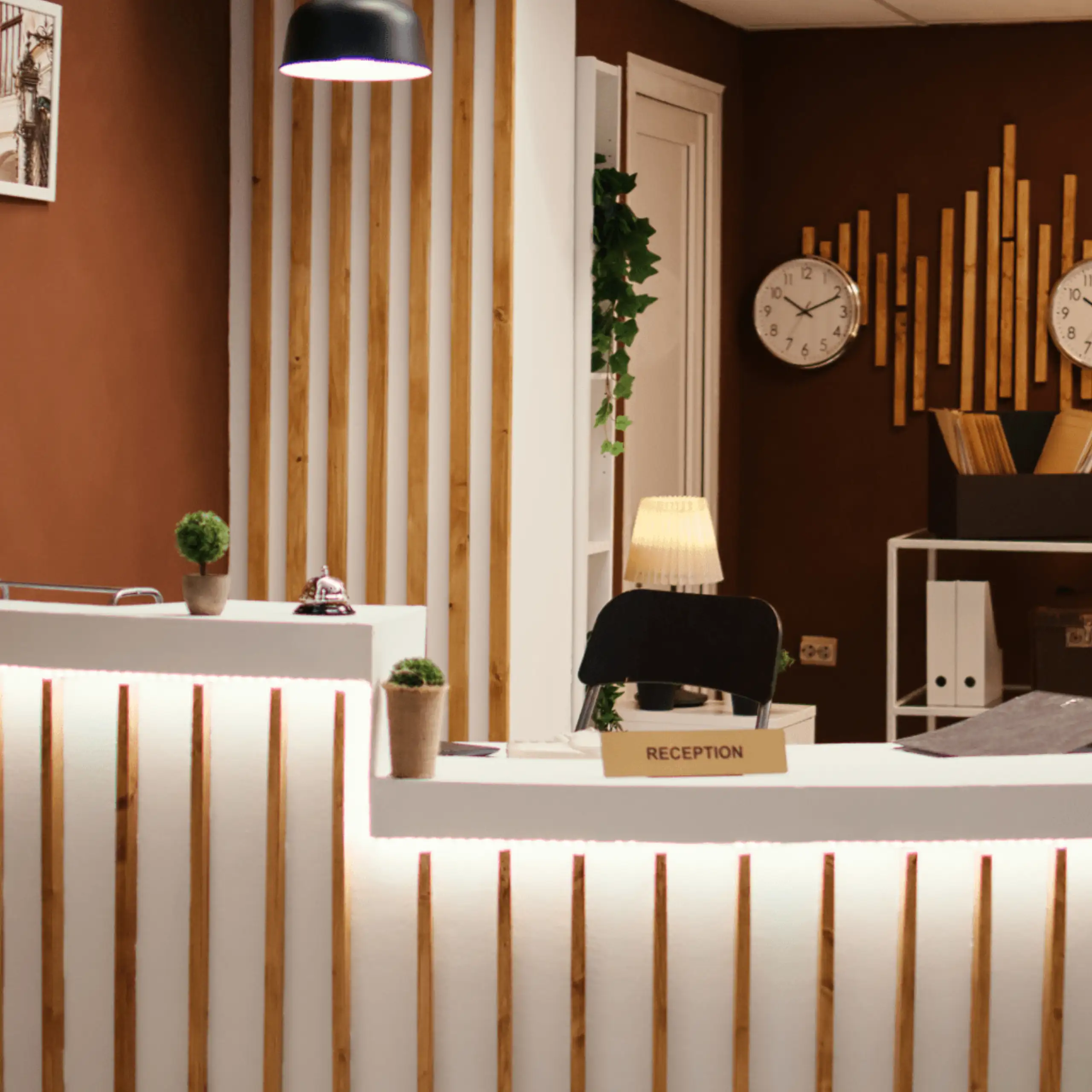 Marble reception desk