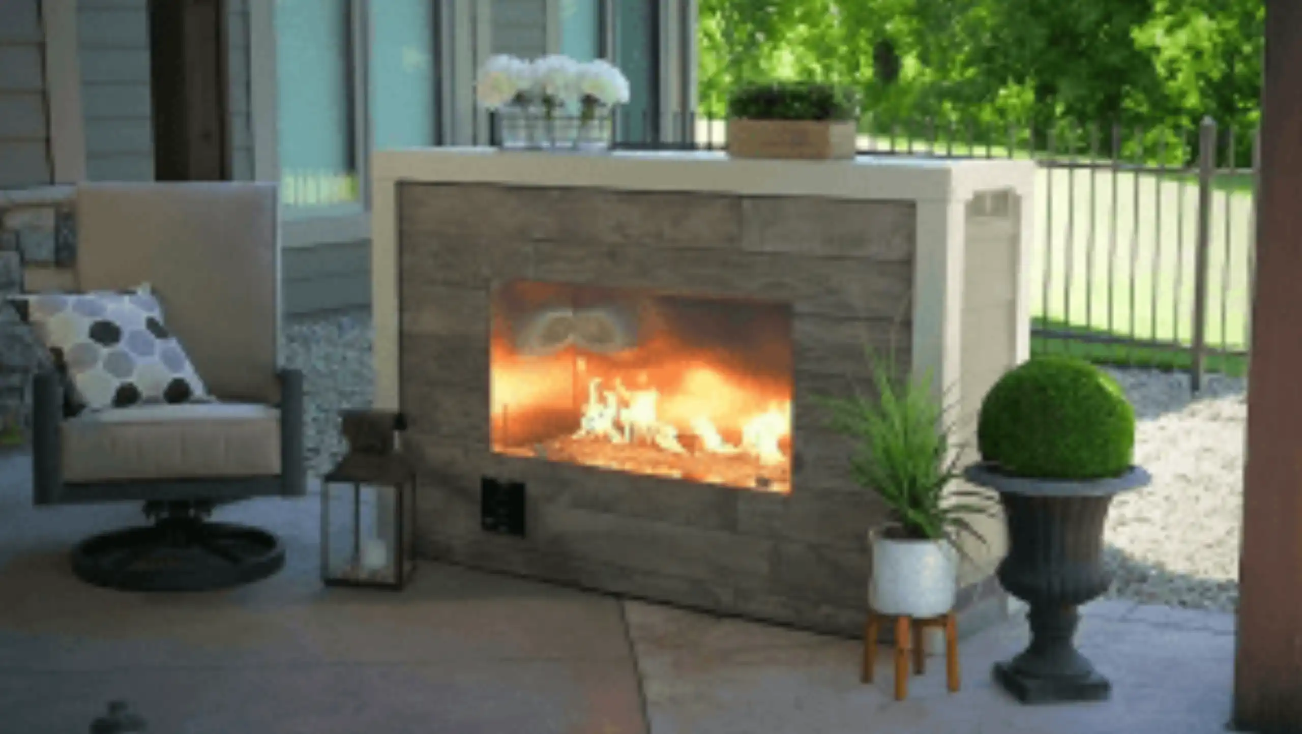 Outdoor Gas Fireplace Outdoor Gas Fireplace