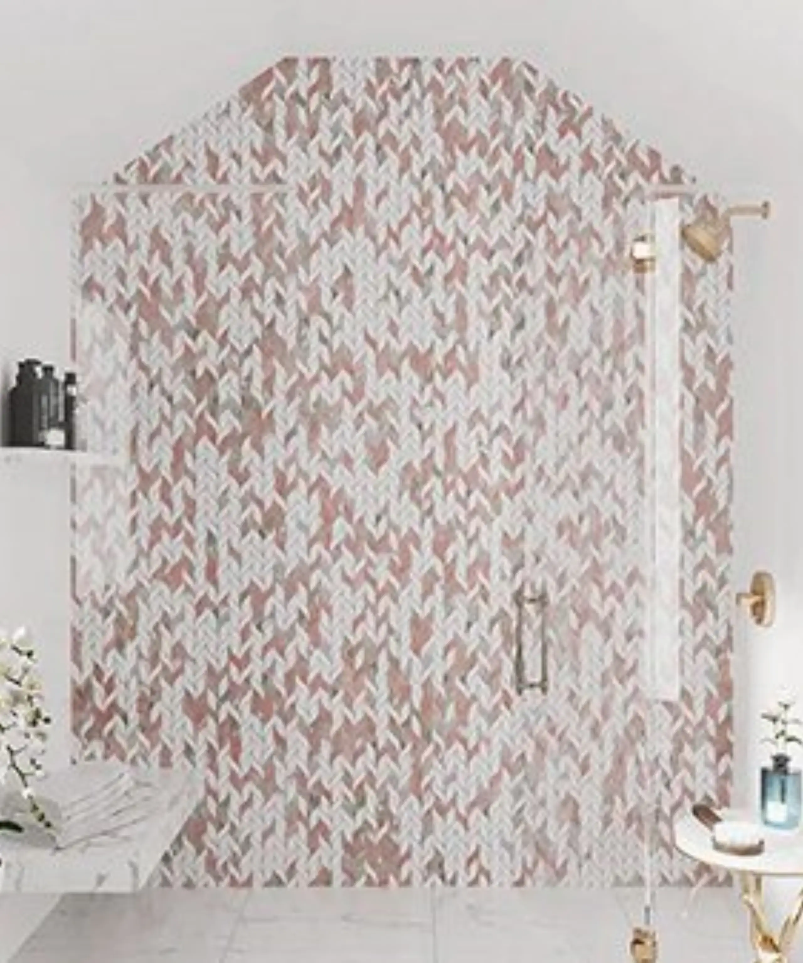Pink Marble Mosaic Tile28