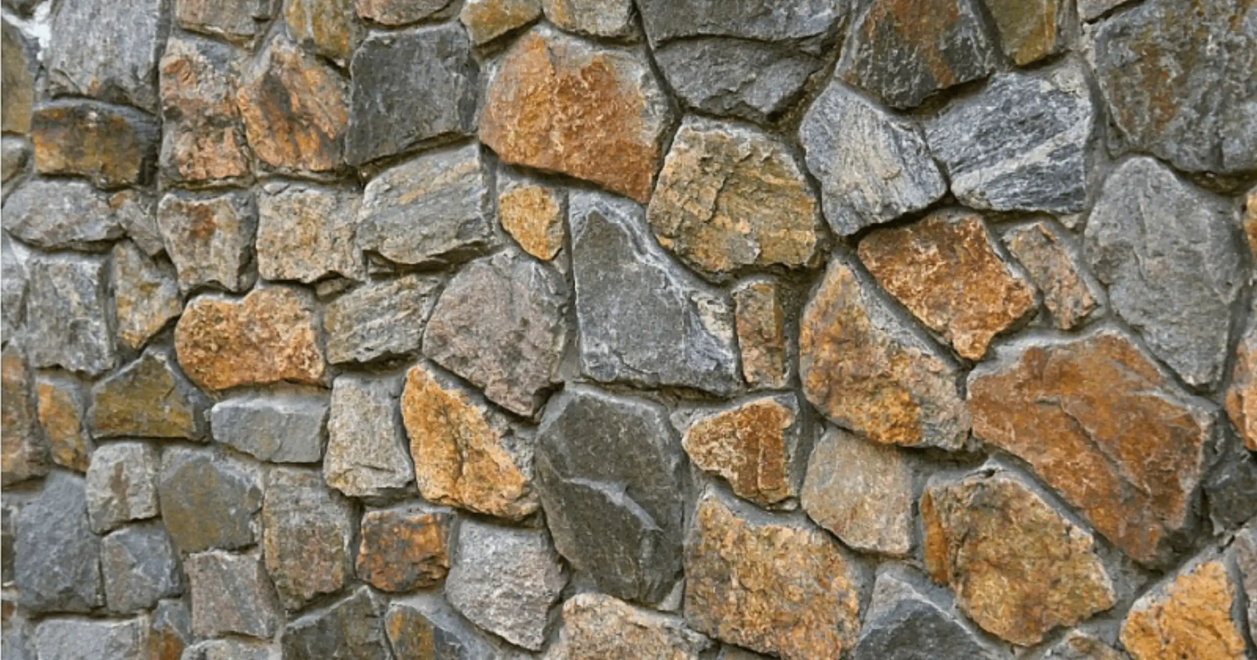 stone wall for construction