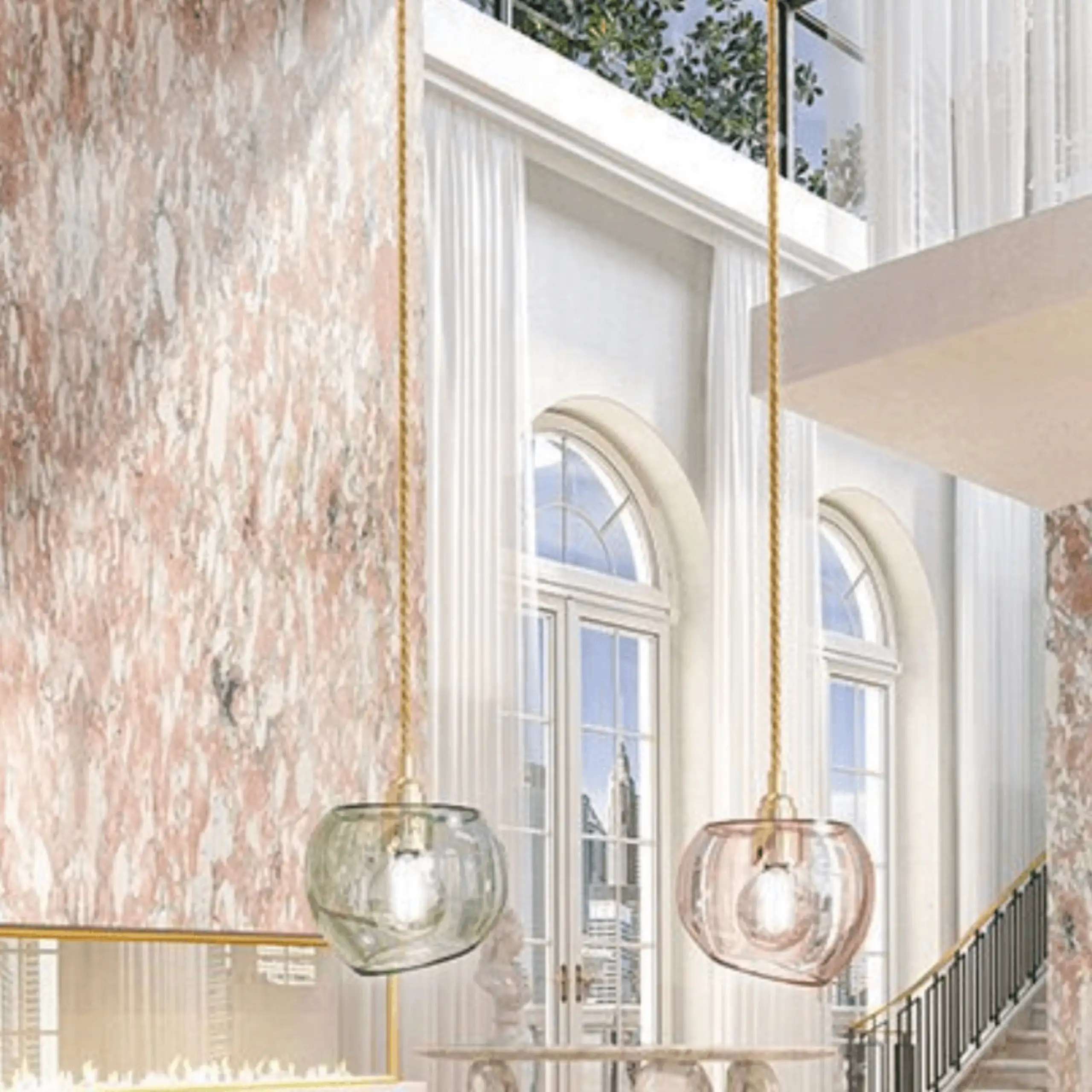 Pink marble