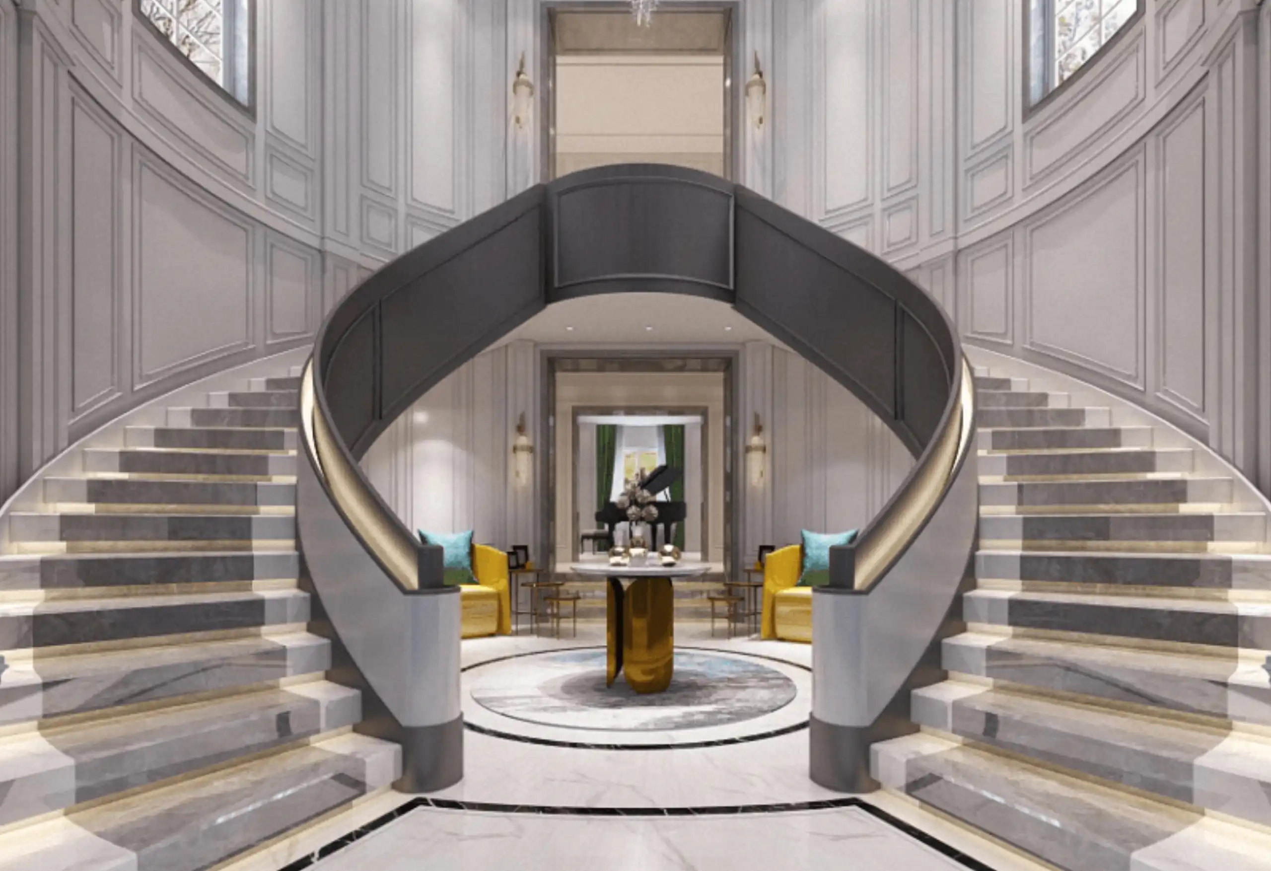 marble staircase
