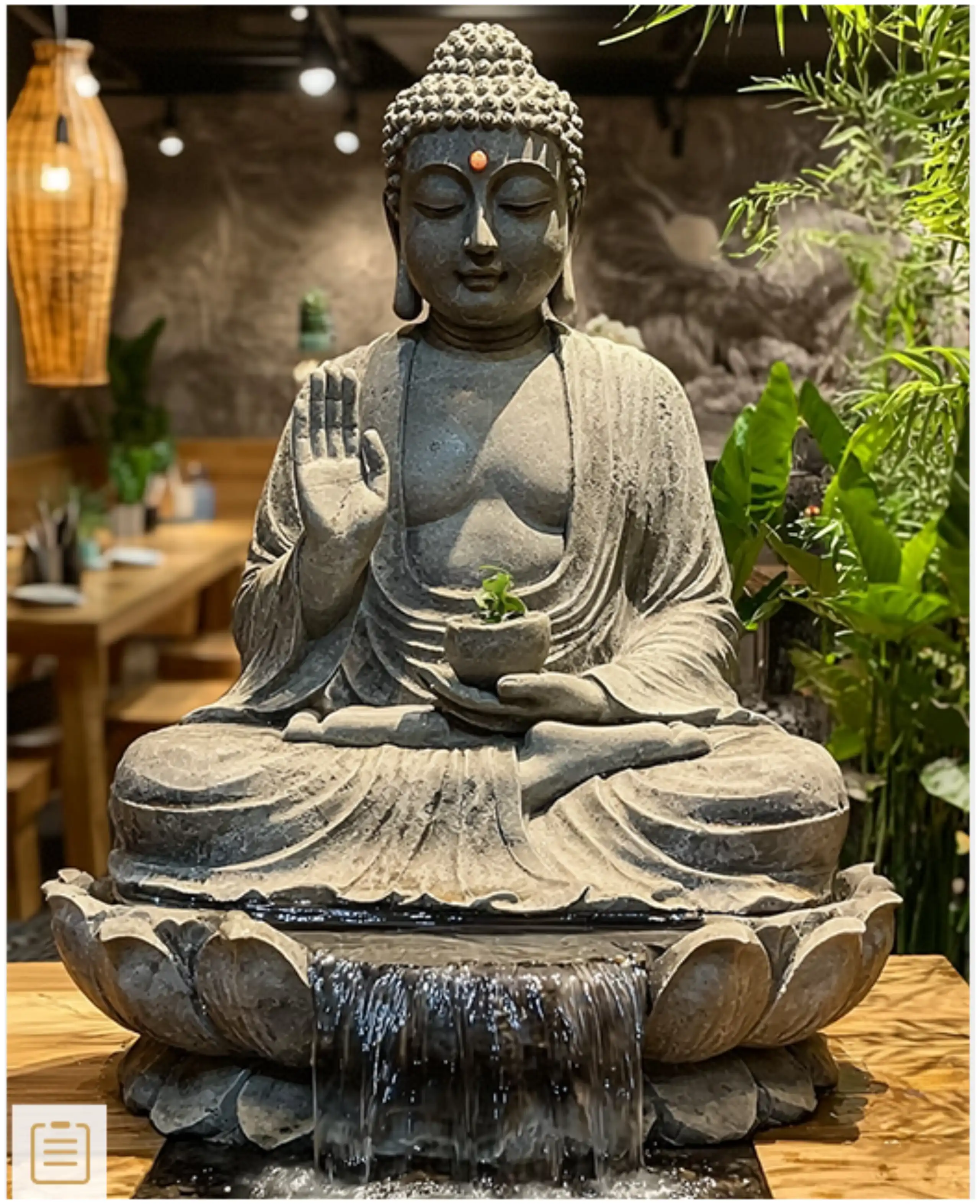 Natural Stone Buddha Fountain17