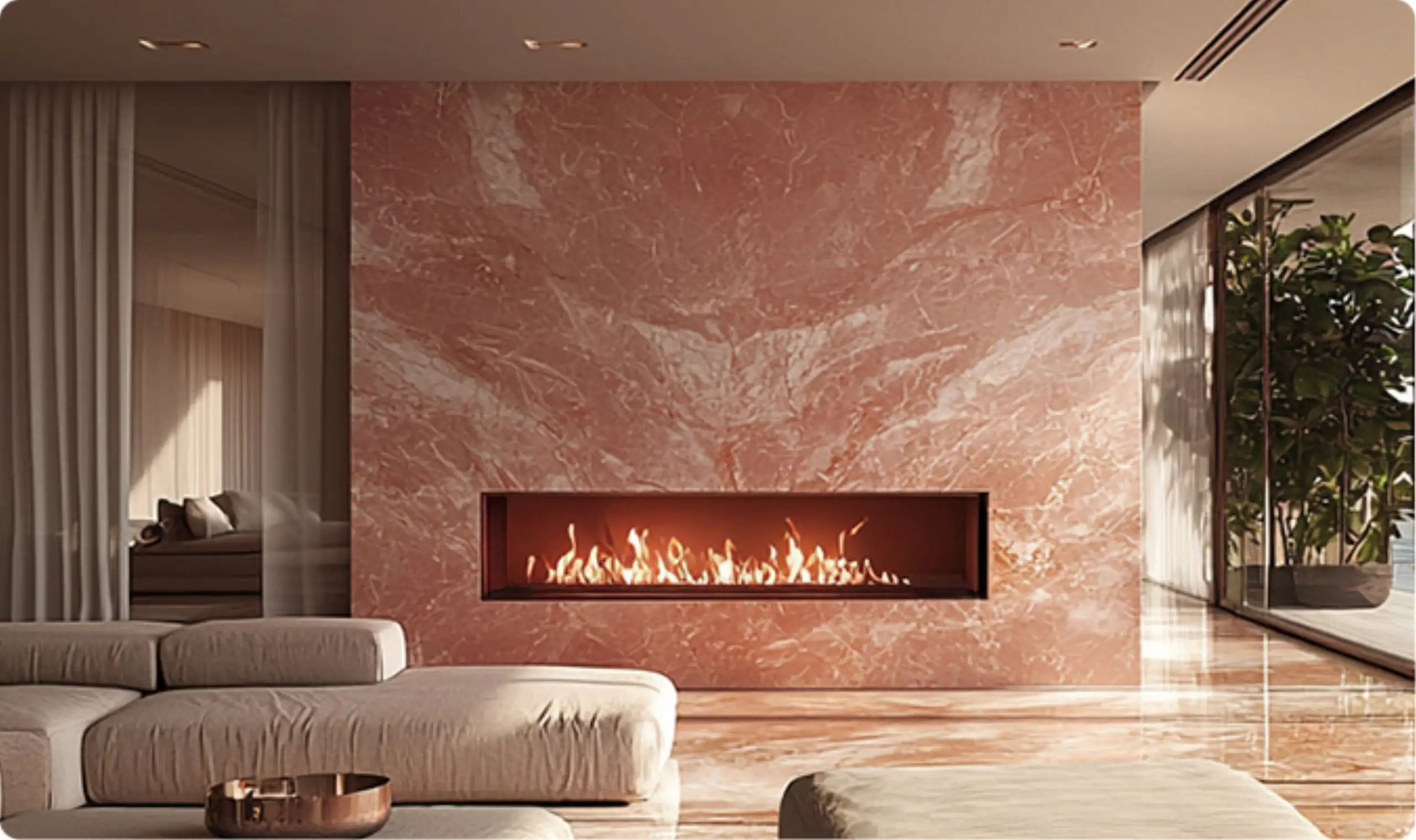 Pink Marble Fireplace2