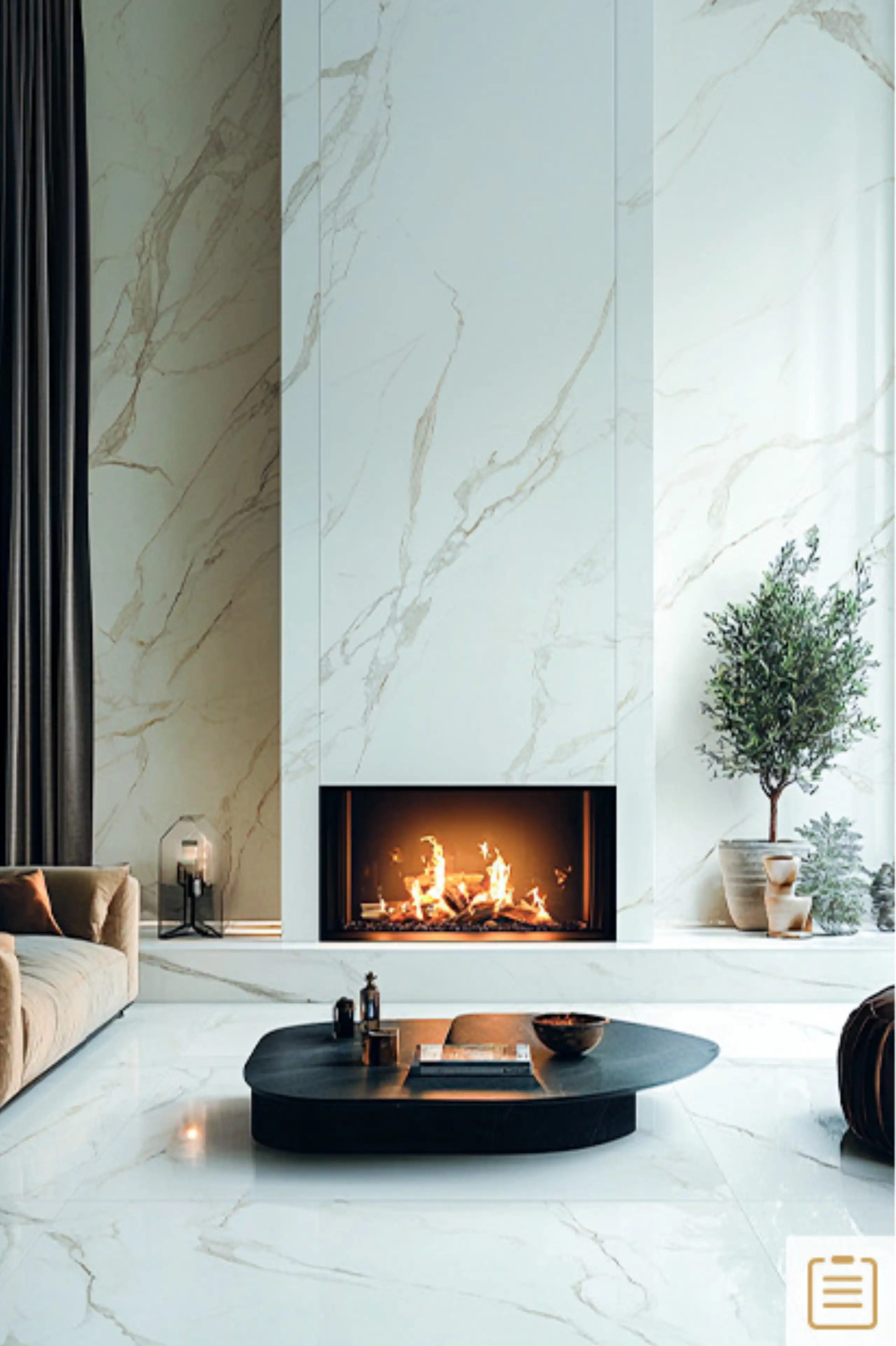 Marble Slab Fireplace23