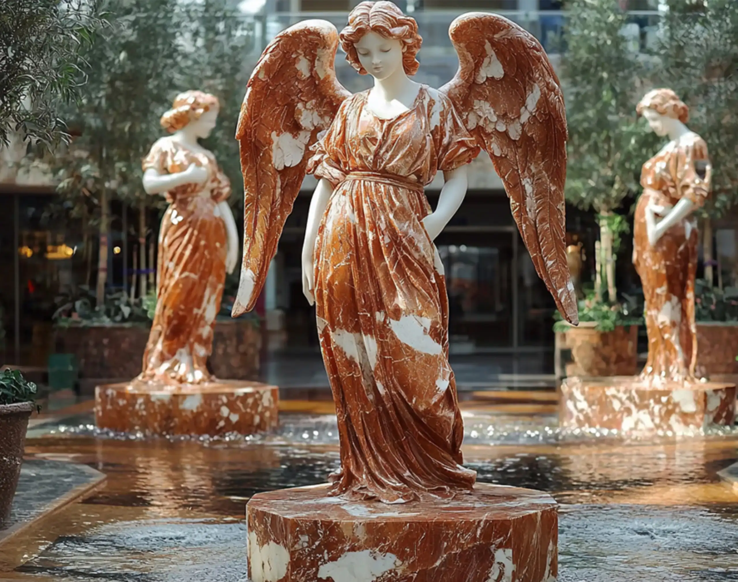 Red Marble Statue3