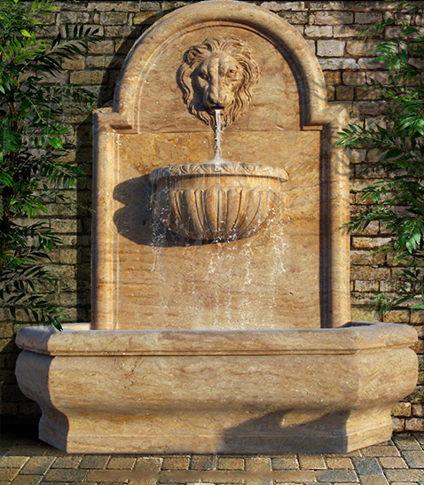 Marble Stone Lion Fountain10